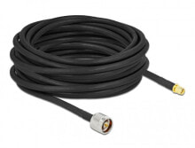 Комплектующие для телекоммуникационных шкафов и стоек DeLOCK 90449 коаксиальный кабель 10 m SMA Черный