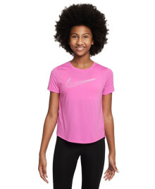 Nike big Girl's Dri-Fit Short-Sleeve Training Top