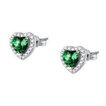 Ювелирные серьги Silver earrings Heart Tesori SAVB09