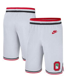 Nike men's White Ohio State Buckeyes Retro Replica Performance Basketball Shorts