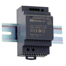 Блоки питания для светодиодных лент mEAN WELL DDR-60L-15 адаптер питания / инвертор