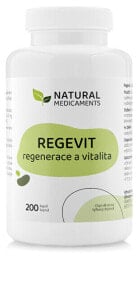 Natural Medicaments Regevit Антиоксиданткая пищевая добавка для регенерации всего тела и укрепления психического и физического здоровья 200 капсул