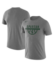 Nike men's Gray Michigan State Spartans Basketball Drop Legend Performance T-shirt