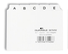Durable 3670/02 учетная карточка Белый 25 шт 367002