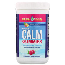 Calm Gummies, The Anti-Stress Gummies, Raspberry-Lemon Flavor, 240 Gummies