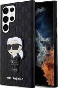 Karl Lagerfeld Etui Karl Lagerfeld KLHCS23LSAKLHKPK Samsung Galaxy S23 Ultra hardcase czarny/black Saffiano Monogram Ikonik