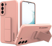 Wozinsky Wozinsky Kickstand Case Silikonowe Etui Samsung Galaxy S22+ Różowy