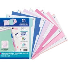 OXFORD HAMELIN A4 Separators Plastic For Filing 5 Positions 5 Colors