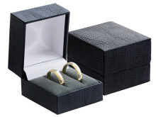Leatherette box for wedding rings or earrings GZ-2 / NA / A25