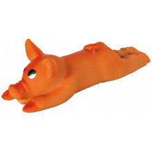 Dog toy Trixie Latex Pig Multicolour Orange Inside/Exterior (1 Piece)