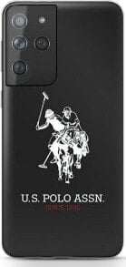 Чехлы для смартфонов Чехол силиконовый черный с логотипом Us Polo
