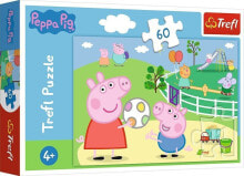 Детские развивающие пазлы trefl Puzzle 60 el. Zabawy w gronie przyjaciół Peppa Pig