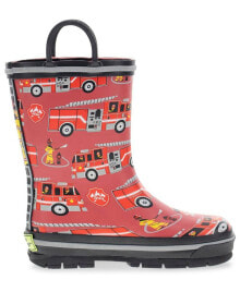 Western Chief toddler Little Boy's and Big Boy's Fire Truck Rescue Rain Boot