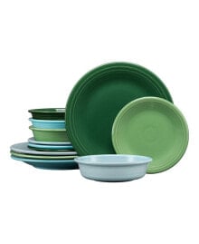 Fiesta aegean Classic Rim 12 Pc. Dinnerware Set, Service For 4