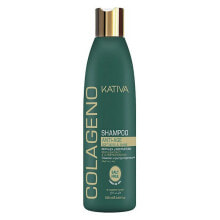 Шампуни для волос kativa Colageno Anti Age Shampoo Антивозрастной смягчающий и придающий блеск шампунь с коллагеном  250 мл