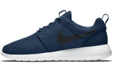 Nike Roshe Run Navy Black White 织物 运动 低帮 跑步鞋 男款 蓝色 / Кроссовки Nike Roshe Run Navy Black White 511881-405