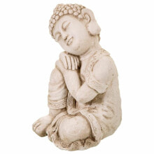 Decorative Figure Alexandra House Living Grey Polyresin Buddha 25 x 34 x 25 cm