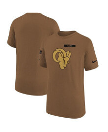 Nike big Boys Brown Los Angeles Rams 2023 Salute to Service Legend T-shirt