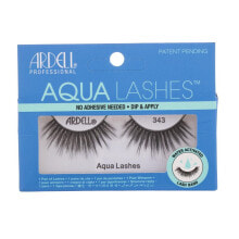 False eyelashes and glue