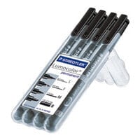 Staedtler 31-9WP4GS перманентная маркер Черный 4 шт