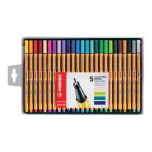 Письменные ручки sTABILO point 88 капиллярная ручка Разноцветный 25 шт 8825-1