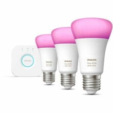 Smart Light bulb Philips Kit de inicio: 3 bombillas inteligentes E27 (1100) 9 W E27 6500 K 806 lm