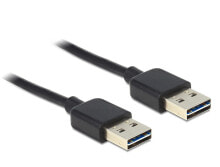 Computer connectors and adapters 85556 - 2 m - USB 2.0 Type-A reversible - USB 2.0 Type-A reversible - USB 2.0 - Black