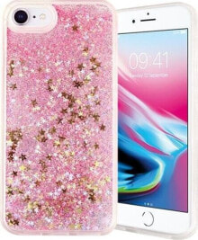 CASE ETUI LIQUID GLITTER TPU IPHONE X / XS RÓŻOWY standard