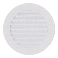 EDM Recessed round ventilation grille with ABS mosquito net 90 mm