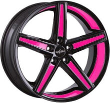 Колесный диск литой Oxigin 18 Concave black foil neon pink 10x22 ET40 - LK5/120 ML76.9