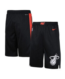 Nike big Boys Black Miami Heat 2023/24 City Edition Swingman Performance Shorts