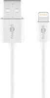 Wentronic Lightning USB Charging and Sync Cable - 0.5 m - 0.5 m - Lightning - USB A - Male - Male - White