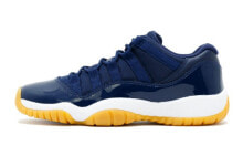 Jordan Air Jordan 11 Retro Low Midnight Navy 减震防滑耐磨 低帮 复古篮球鞋 女款 蓝 / Кроссовки Jordan Air Jordan 11 Retro Low Midnight Navy 528896-405