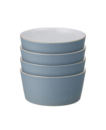 Denby impression Blue Straight Bowl, Set of 4