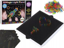 LeanToys Magiczna Tablica Układanka 3D 276 Elementów Podświetlana