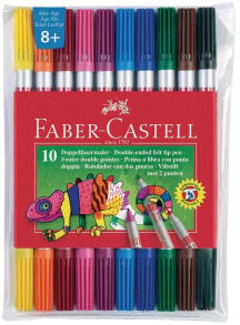 Faber-Castell FLAMASTRY DWUSTRONNE ETUI 10 SZT FABER CASTELL купить онлайн