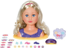 Наборы для игры в салон красоты для девочек Кукла-манекен Zapf BABY born Sister Styling Head с аксессуарами для причесок и макияжа 825990