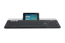 Клавиатуры logitech K780 клавиатура РЧ беспроводной + Bluetooth QWERTY Британский английский Серый, Белый 920-008041