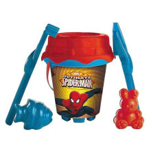 Детские наборы в песочницу детский набор для песочницы Spiderman 6 шт, ведро, формы, лопатка, грабли