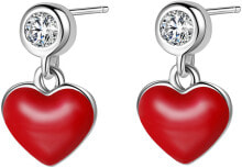 Женские ювелирные серьги storie Silver Heart Earrings RZO014