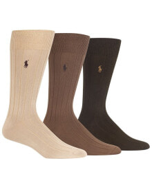 Men's 3-Pk. Super-Soft Ribbed Dress Socks