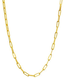 Купить ювелирные кулоны и подвески Italian Gold: Italian Gold paperclip Link 18" Chain Necklace in 14k Gold