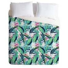 King Tropical Eye Candy Comforter Set Green - Deny Designs