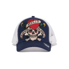 Купить женские головные уборы Ed Hardy: Ed Hardy Heart Skull Hat Navy - EHH0001-4