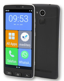 Смартфоны olympia Neo schwarz 14 cm (5.5") Две SIM-карты Android 10.0 4G USB Type-C 2 GB 16 GB 2400 mAh Черный, Серебристый 2286