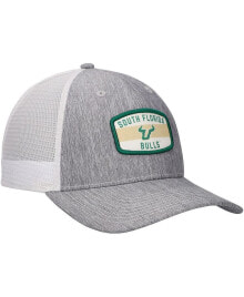 Купить мужские головные уборы Ahead: Men's Heather Charcoal South Florida Bulls Brant Trucker Adjustable Hat