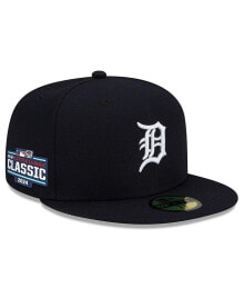 Купить мужские головные уборы New Era: Men's Navy Detroit Tigers 2024 Little League Classic 59FIFTY Fitted Hat