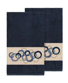 Linum Home turkish Cotton Annabelle 4-Pc. Embellished Towel Set