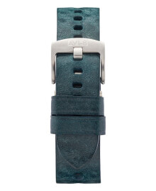 Men's Green Genuine Leather Strap Rally, 22mm