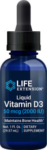 Витамин D Life Extension Liquid Vitamin D3 --Жидкий витамин D3 для продления жизни - 2000 МЕ -